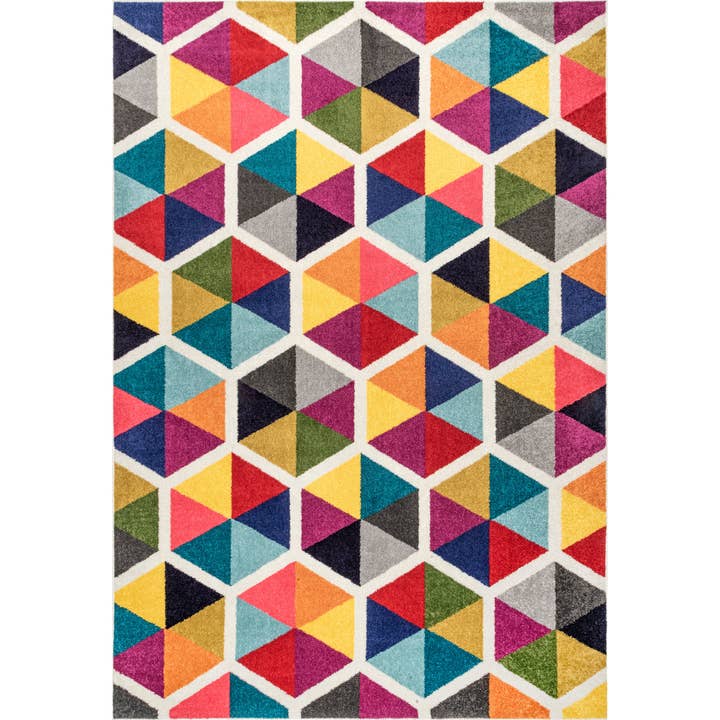 Maris Colorful Geometric Tiles Area Rug for wholesale by nuLOOM