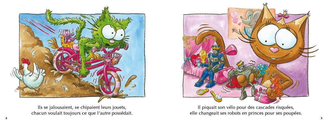 Balivernes éditions - Vente Livre pour jeunes lecteurs (de 6 à 8 ans) - Les chats Taignes2