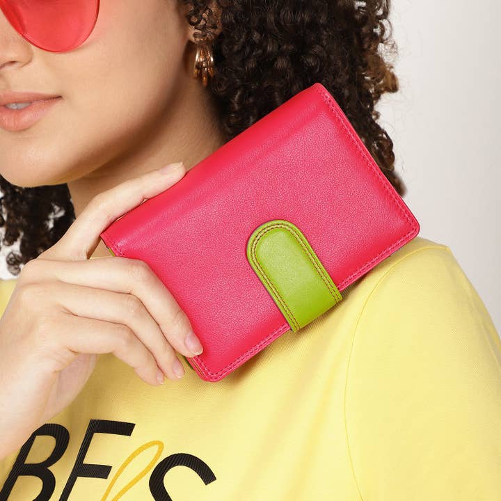 PRIMEHIDE - Wholesale Wallet - Women's - London Collection Double Flap Purse - 6081