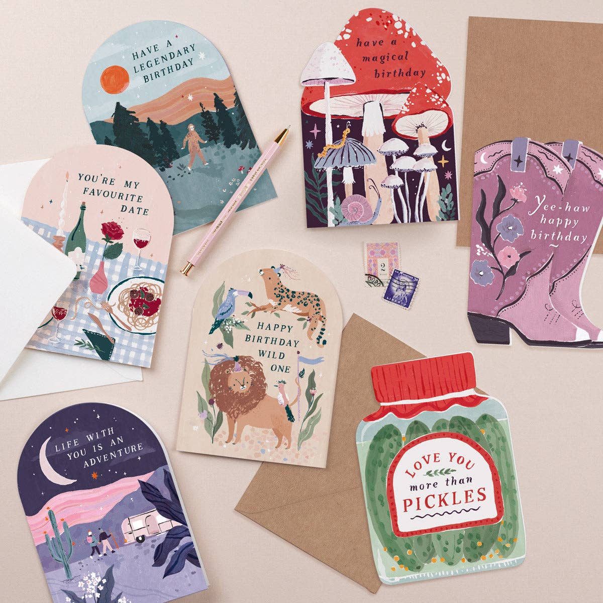 Sister Paper Co. - Wholesale Anniversary Card - Love You More Than Pickles Card | Love & Valentines Cards3