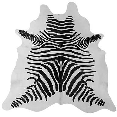 Schwarz-weißes Zebra-Rindleder für den Großhandel von Chesterfield Leather