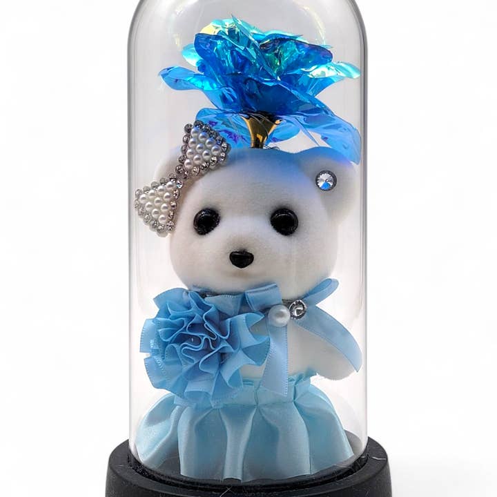 Crover - Wholesale Decorative Tabletop Object - LED Teddy Rose Dome Light – Cute Romantic Gift Display4