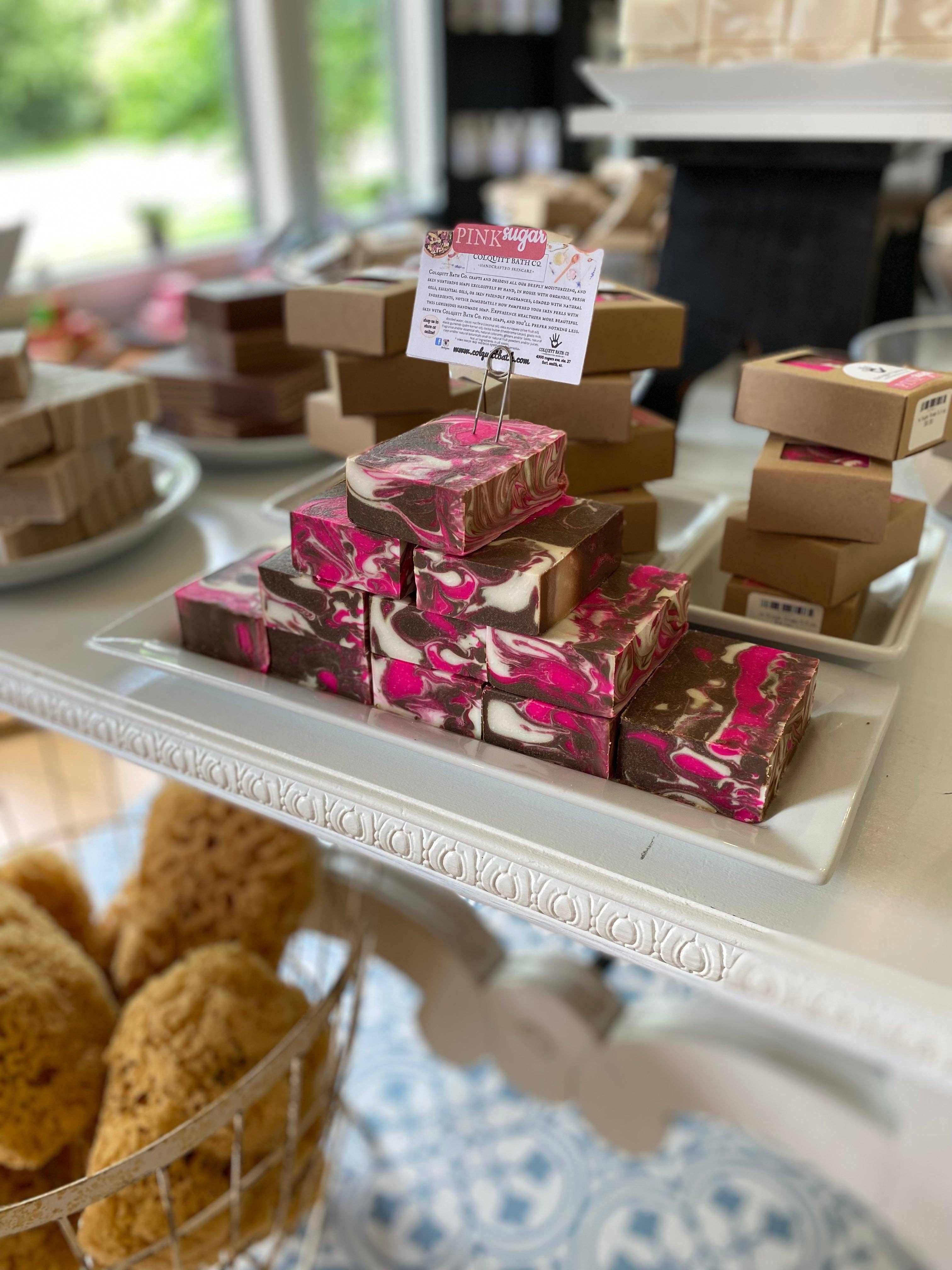 Colquitt Bath Co. – wholesale Tvål – Rosa sockertvål 5,5 oz4