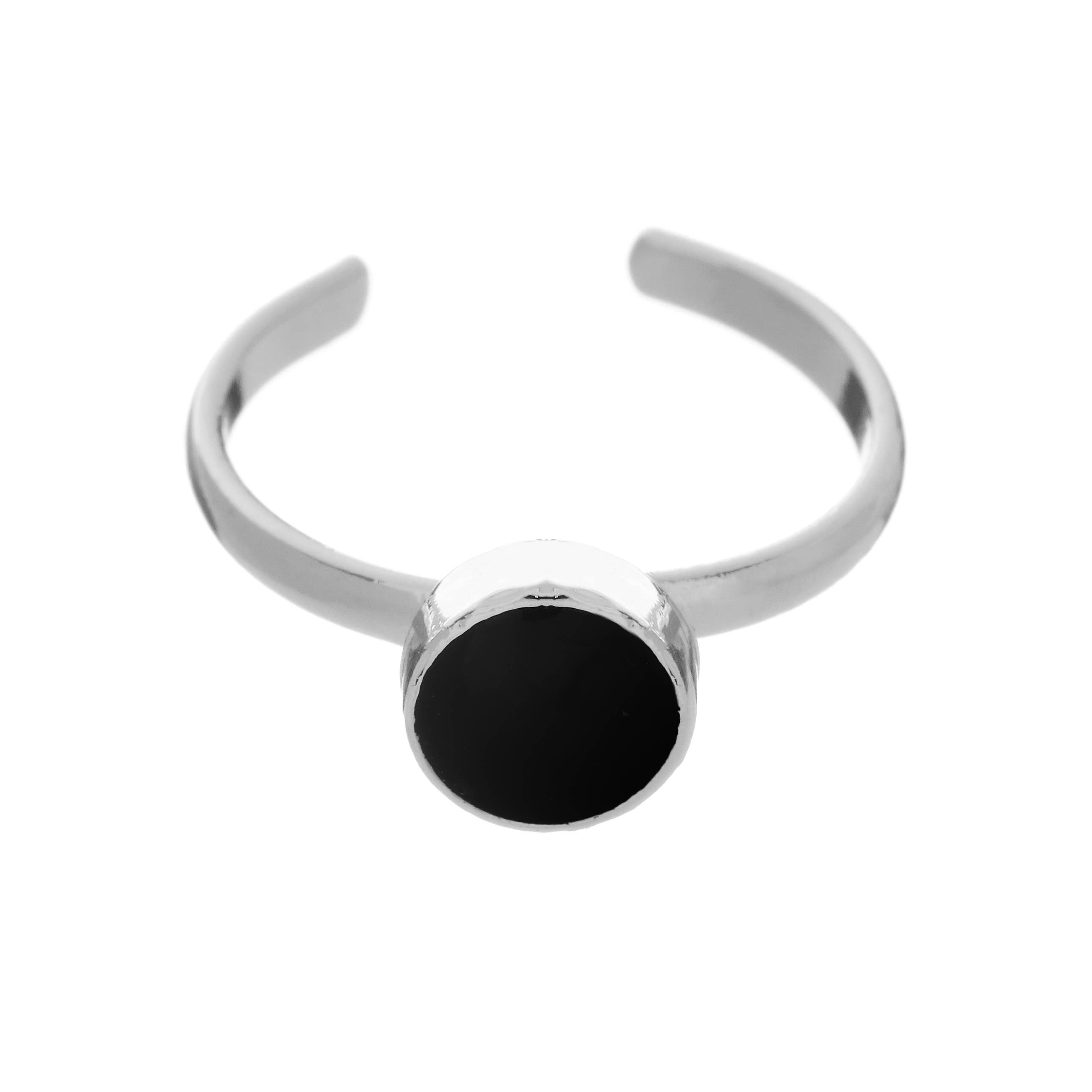 Rhodium Black DAINTY DOT TOE RING for wholesale on Faire1