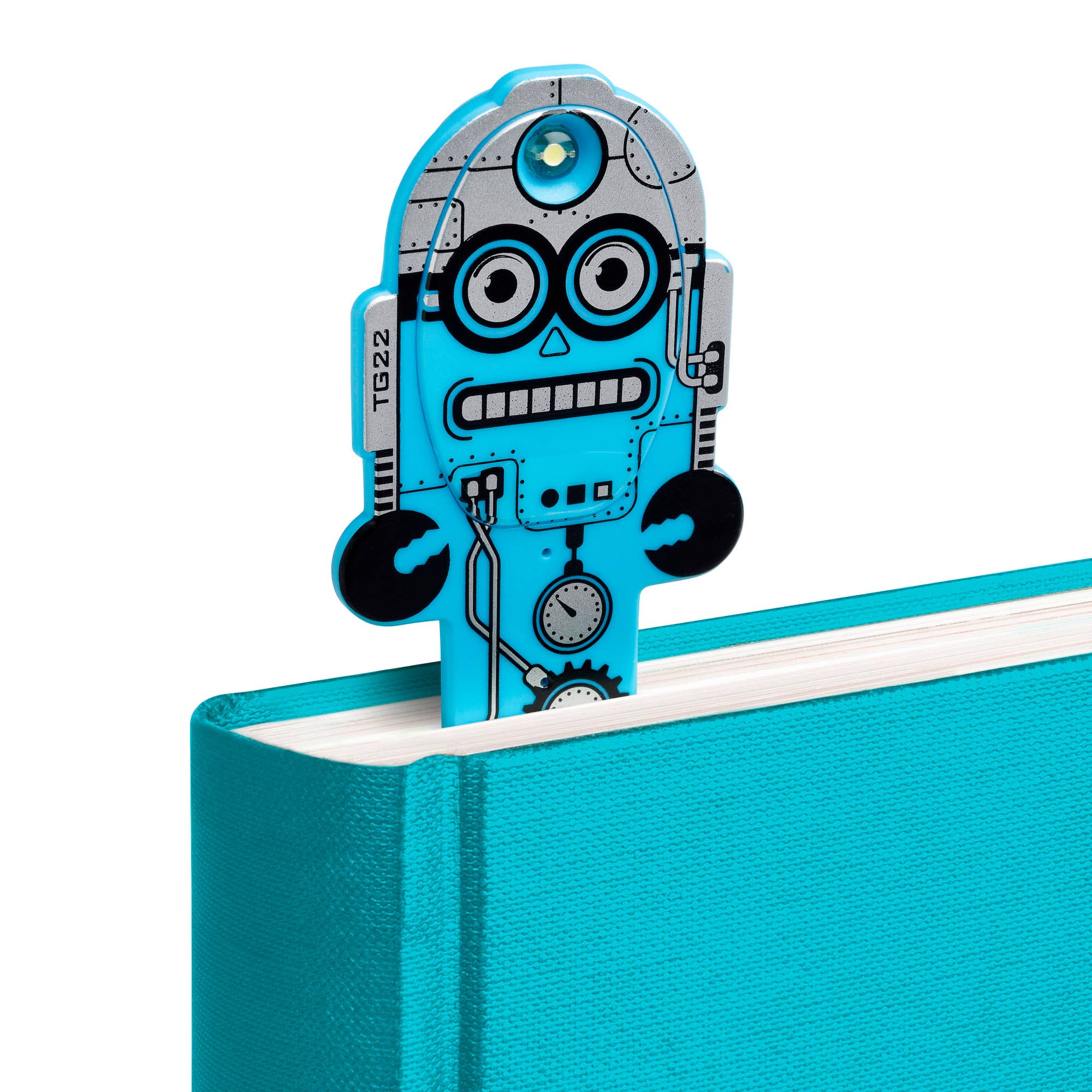 Blue Flexilight Robot BookLight/Bookmark in one for wholesale on Faire9