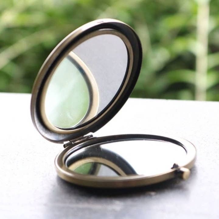 Quince Fables - Wholesale Compact Mirror - Floral Embroidered Compact Mirror, Collection Rylee