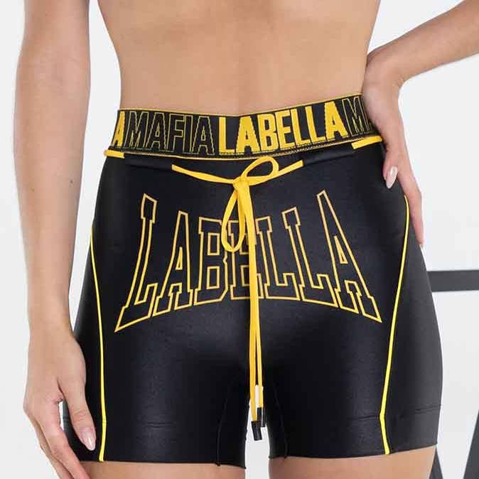 College II Black shorts for wholesale by Labellamafia