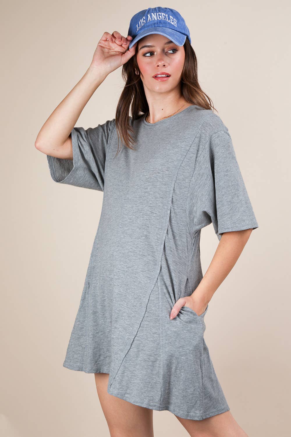 VERY J - Wholesale Romper - Women's - NP70727-Mineral Washed Oversized Knit Comfy Romper21