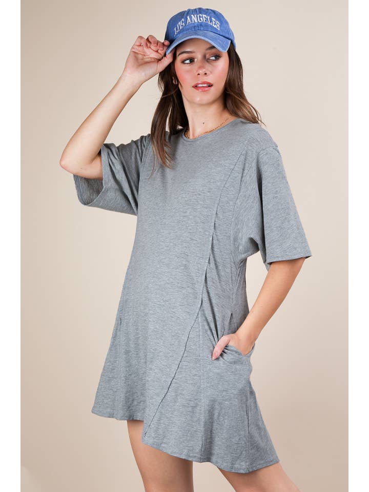 VERY J - Wholesale Romper - Women's - NP70727-Mineral Washed Oversized Knit Comfy Romper21