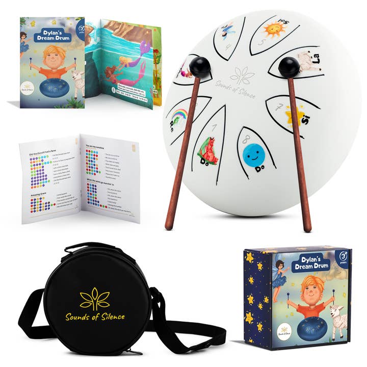 Sounds Of Silence Drums - Wholesale Musical Toy - Kids & Baby - Dylan's Dream Drum Steel Tongue Drum Songbook, Bedtime Story