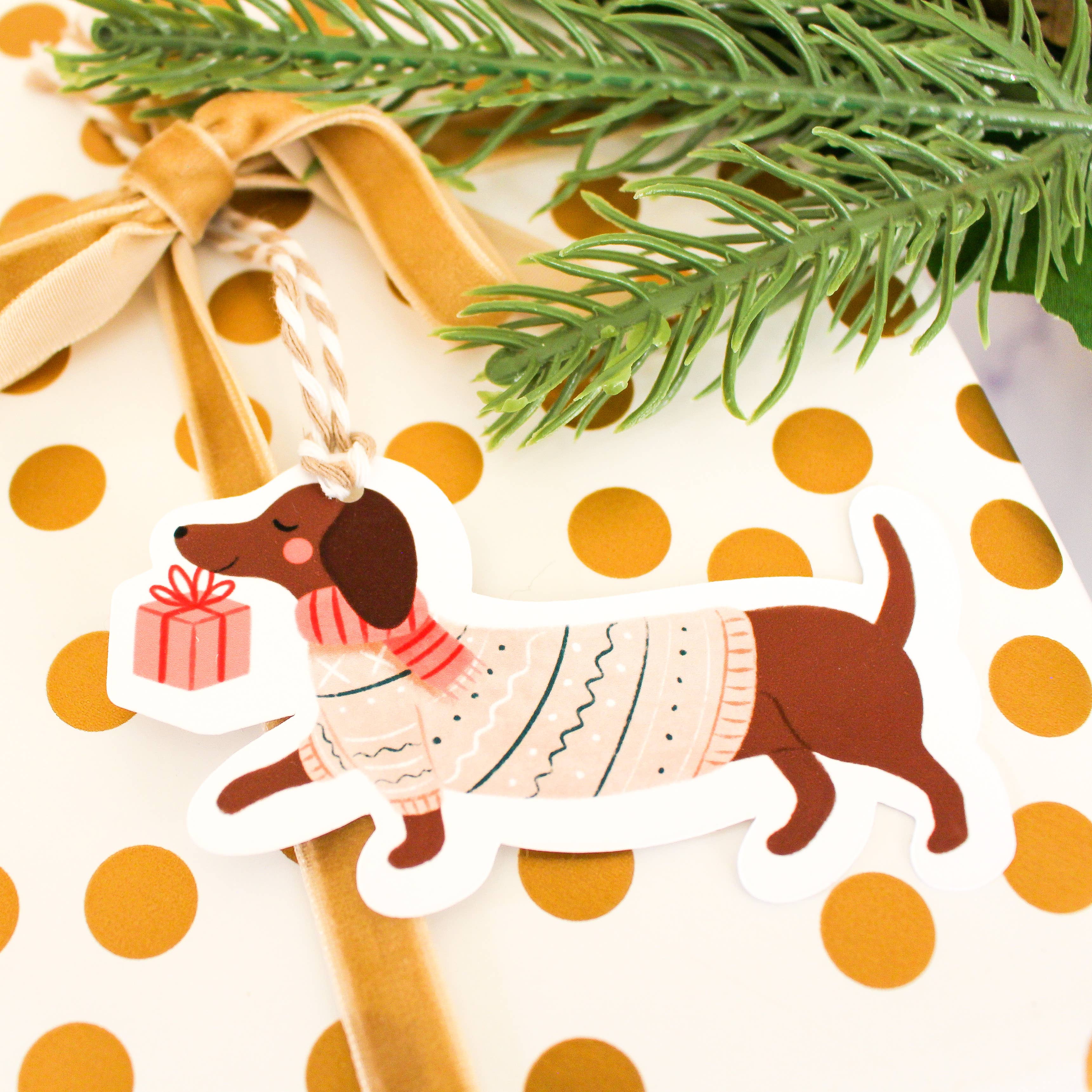 Julia Kestner Designs - Wholesale Gift Tag - Dachshund Gift Tags (Set of 8)1