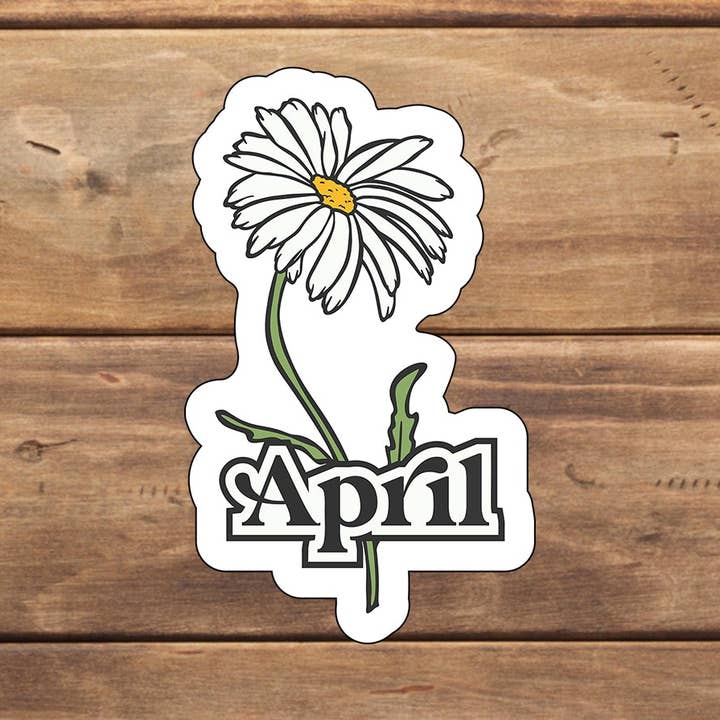 Pegatina April Flower para venta al por mayor de C3DAR Design