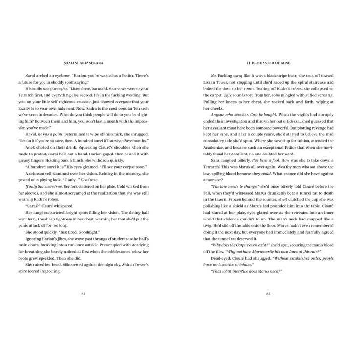 Hachette Book Group - Wholesale Fantasy - This Monster of Mine by Shalini Abeysekara2