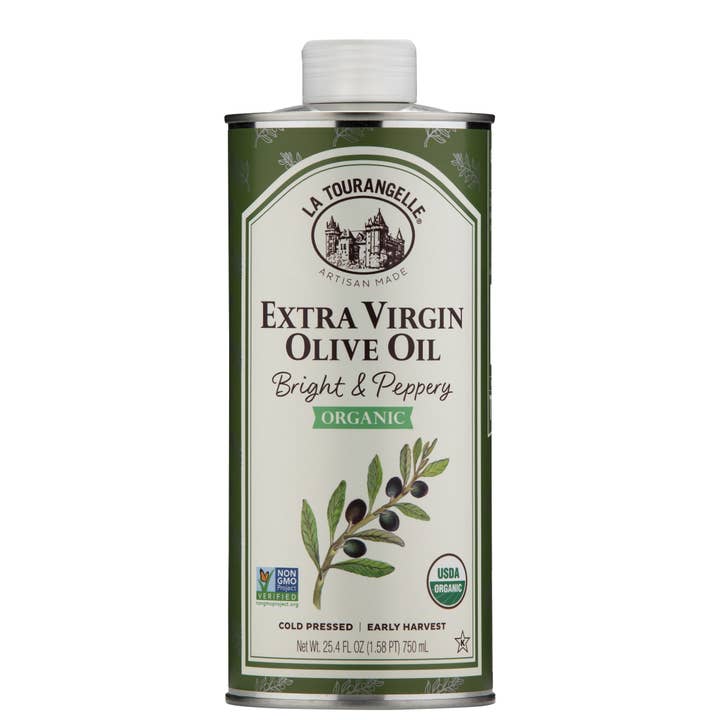 La Tourangelle - Wholesale Olive Oil - Organic Bright & Peppery Extra Virgin Olive Oil - 6 Units9