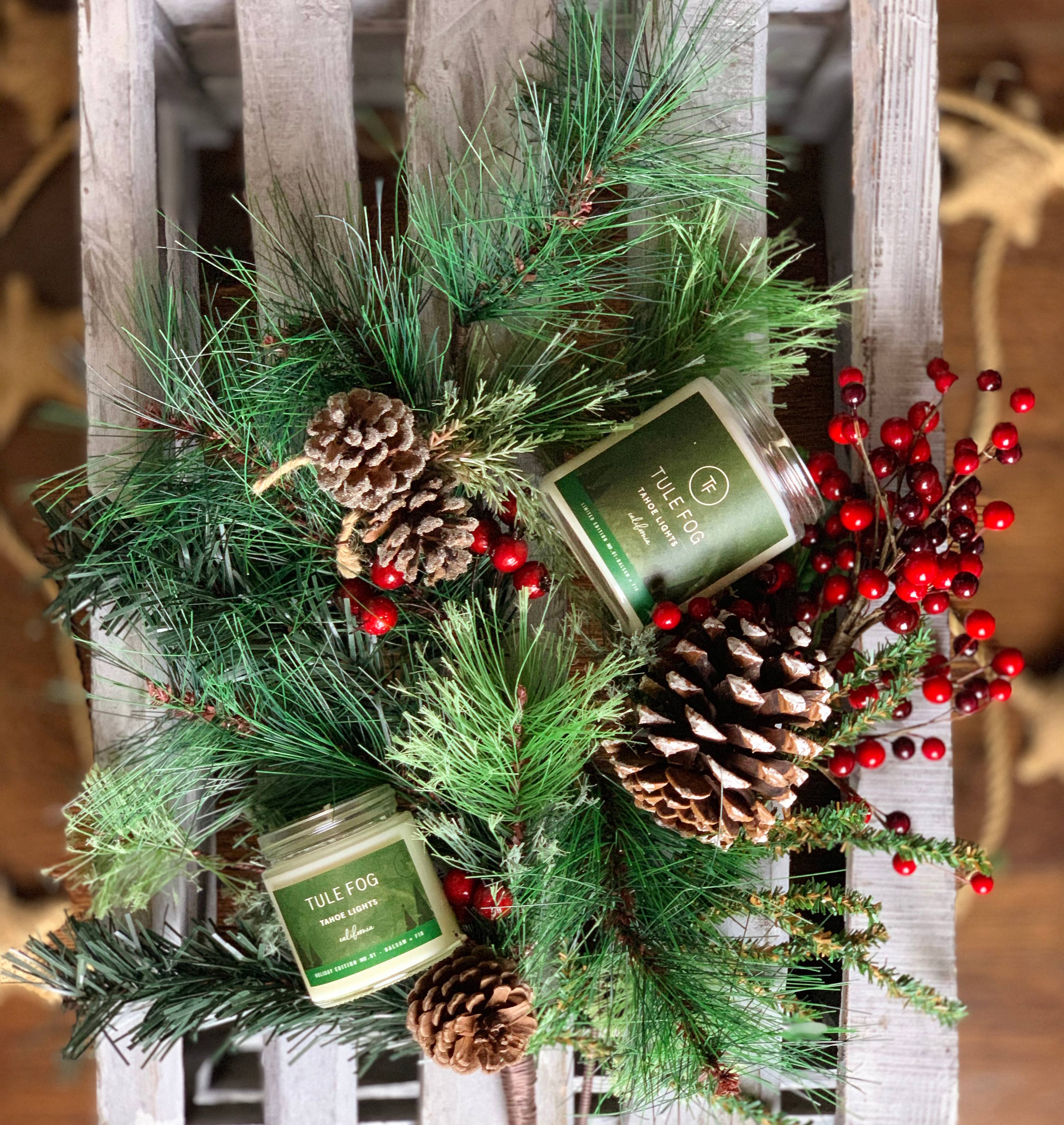 Tule Fog Candles - Wholesale Jar/Filled Candle - Tahoe Lights Soy Candle 12oz2