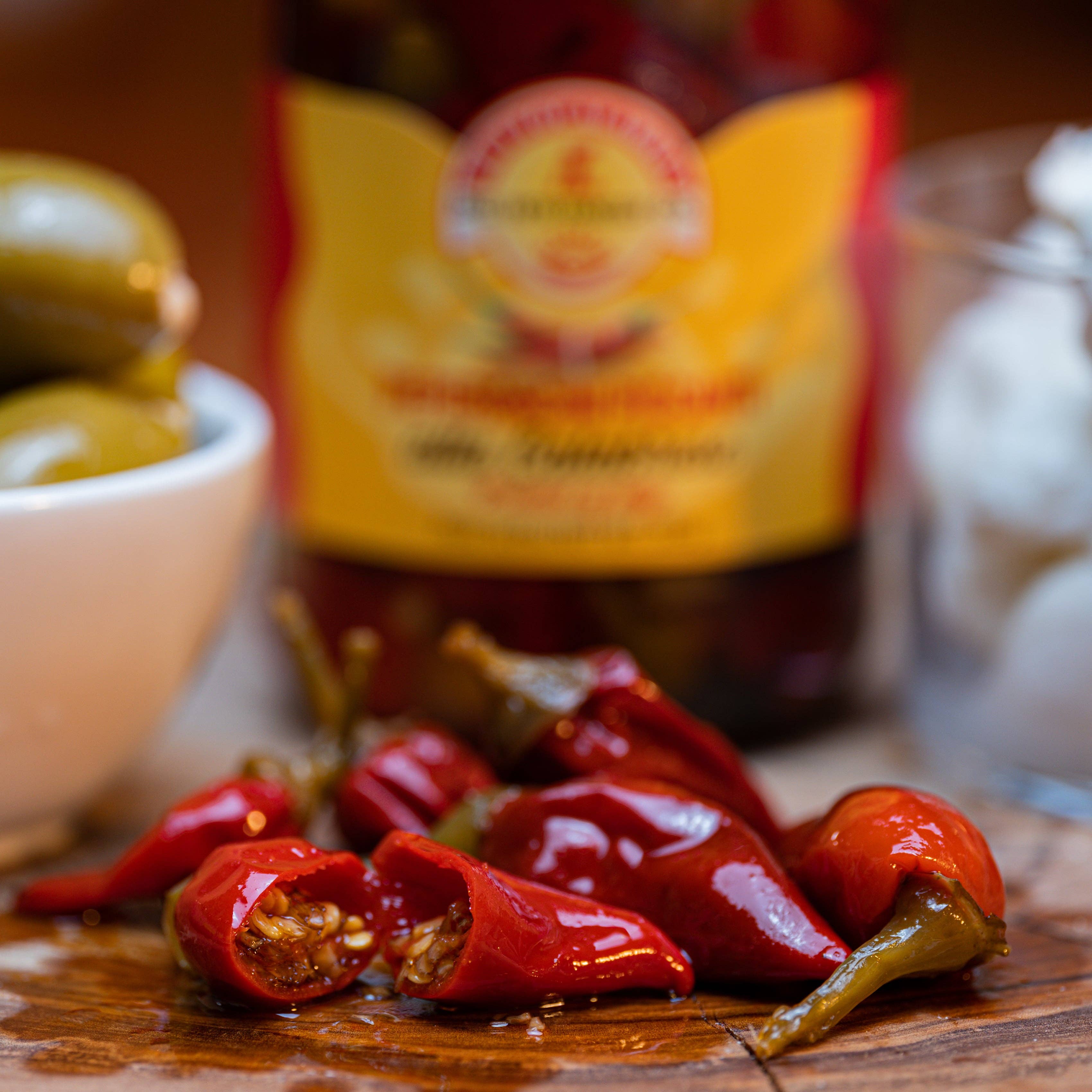 Wholesale Italian Food - Wholesale Pepper/Peppercorns - TuttoCalabria Whole Calabrian Hot Chili Peppers, 10 oz3