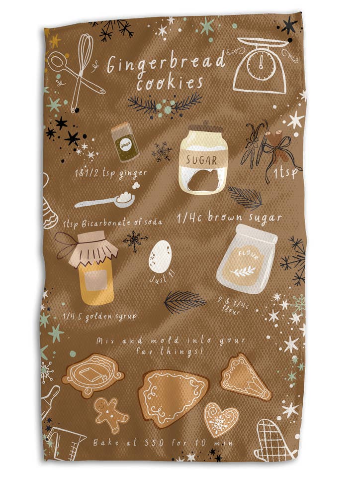 Ginger Bread KC Cookies 18x30 Work-Harder Double-Sided Towel for wholesale by Absorb-Lumen