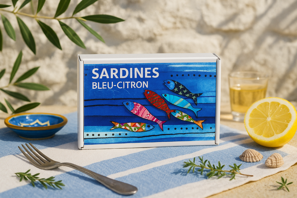 CAPITAINE NAT' - Wholesale Tinned Fish - COLLECTOR - BLUE-LEMON SARDINES1