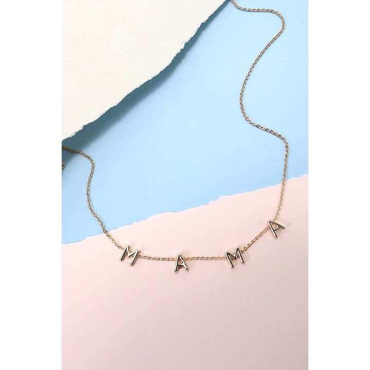 JOSSLYN by wall to wall - Wholesale Pendant/Charm Necklace - MAMA, WIFEY, LOVE NECKLACE | 52N3010601