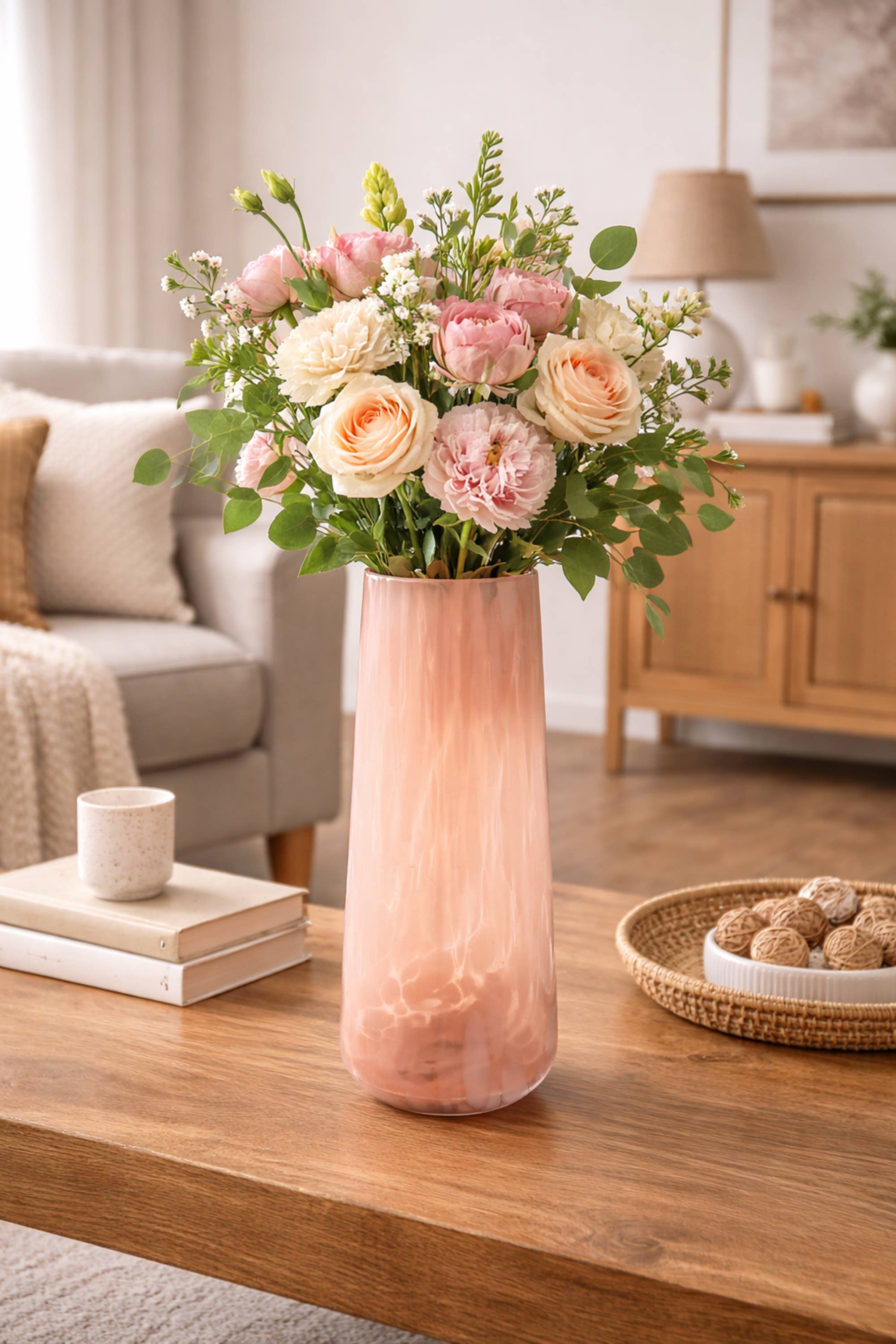 ExpoBazaar - Vendita all'ingrosso Vasi - Vaso | Vaso di vetro elegante lungo 12"