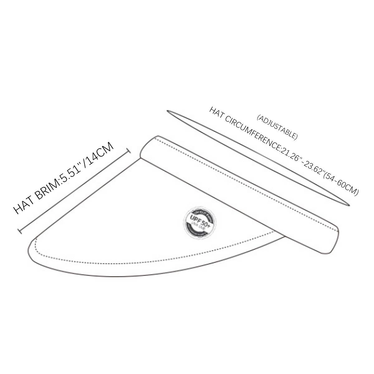 ACCITY - Wholesale Visor - Women's - OUTDOOR VERSATILE BREATHABLE SUN VISOR_CWAH13117