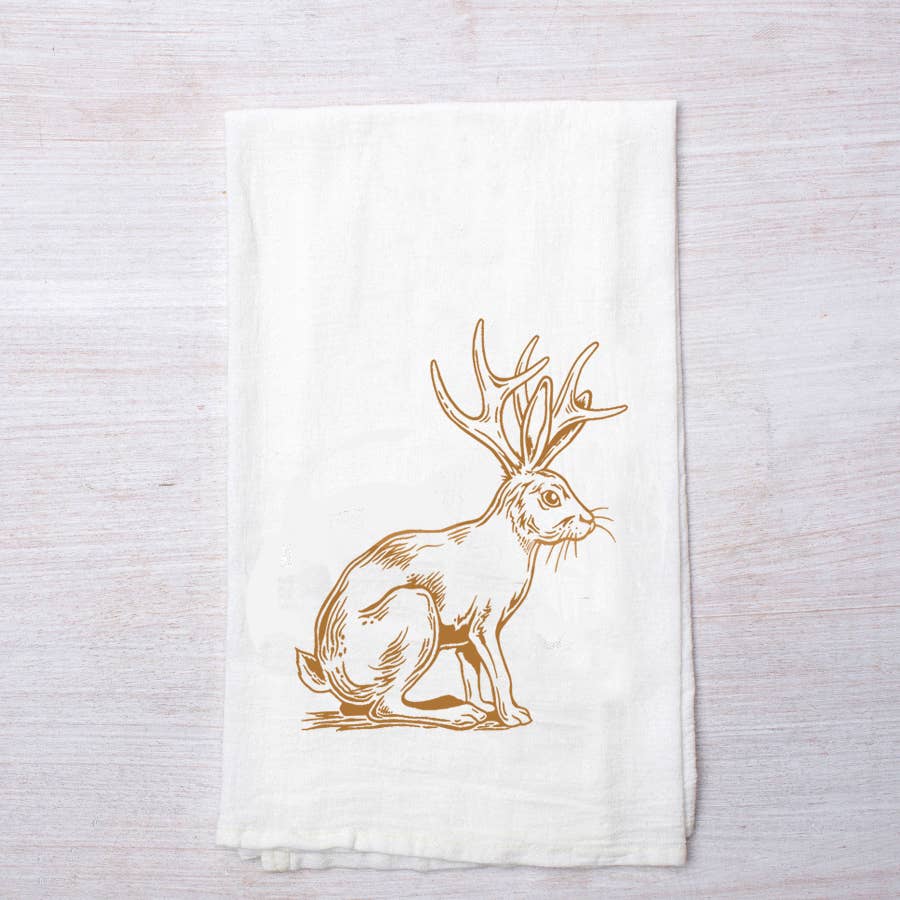 Counter Couture - Wholesale Tea Towel - Jackalope Kitchen Tea Towel | Flour Sack | USA Made3