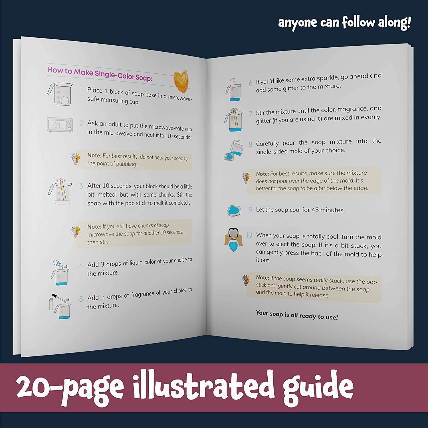 Dan&Darci – Kit de artesanato DIY - Criança por atacado – Kit Mega para Fazer Bombas de Banho, Sabonetes e Esfoliantes6