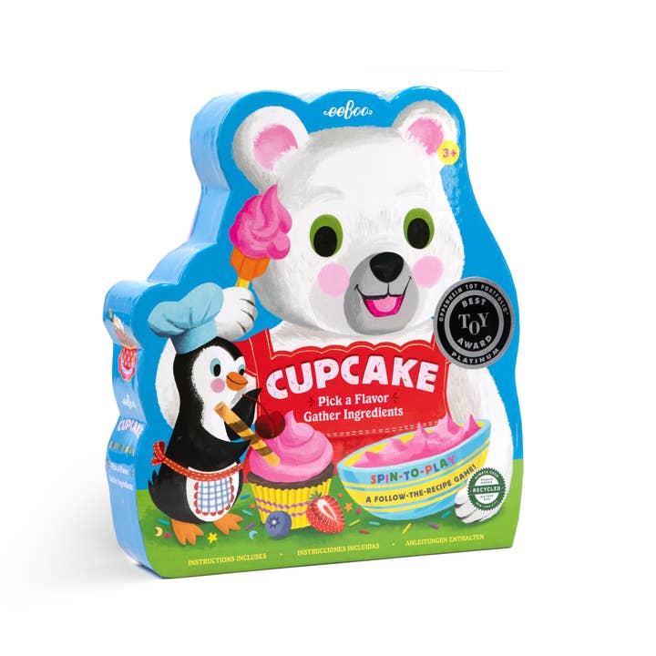 eeBoo - Wholesale Board Game - Cupcake Shaped Spinner Game