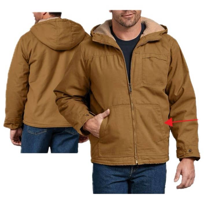 Men's Sherpa Lined Canvas Work Jacket for wholesale by Galaxy By Harvic