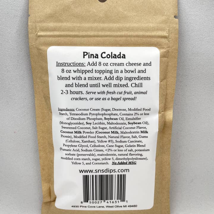 SnS Dips - Wholesale Dip - Pina Colada Dip Mix1