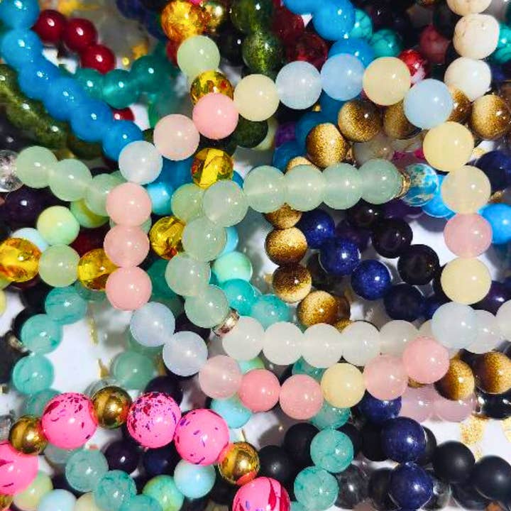 Paradise Island Gold and Silver - Wholesale Beaded Bracelet - BULK: Bracelet Confetti – Lot of 24 Beaded Bracelets (Mixed)5