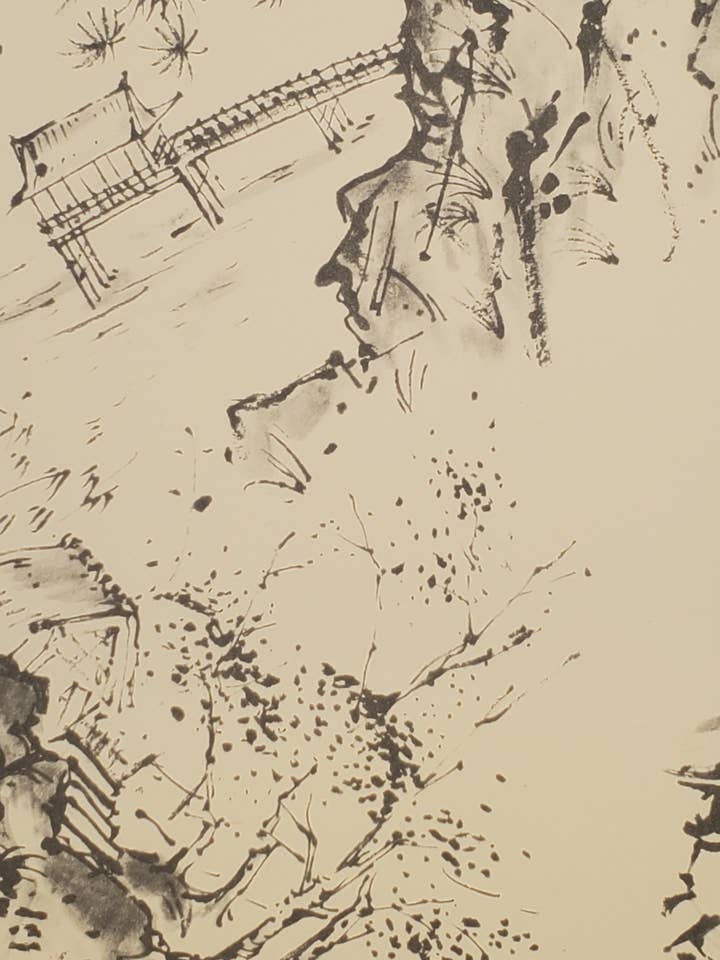 Komagami : Dessin de pays japonais pour la vente par Aitoh Company