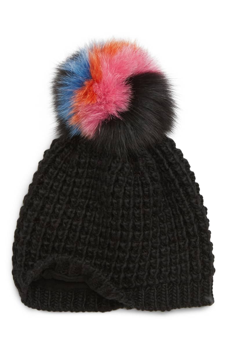 Kyi Kyi - Wholesale Beanie - Women's - Classic Fur - Multi Color Pom11