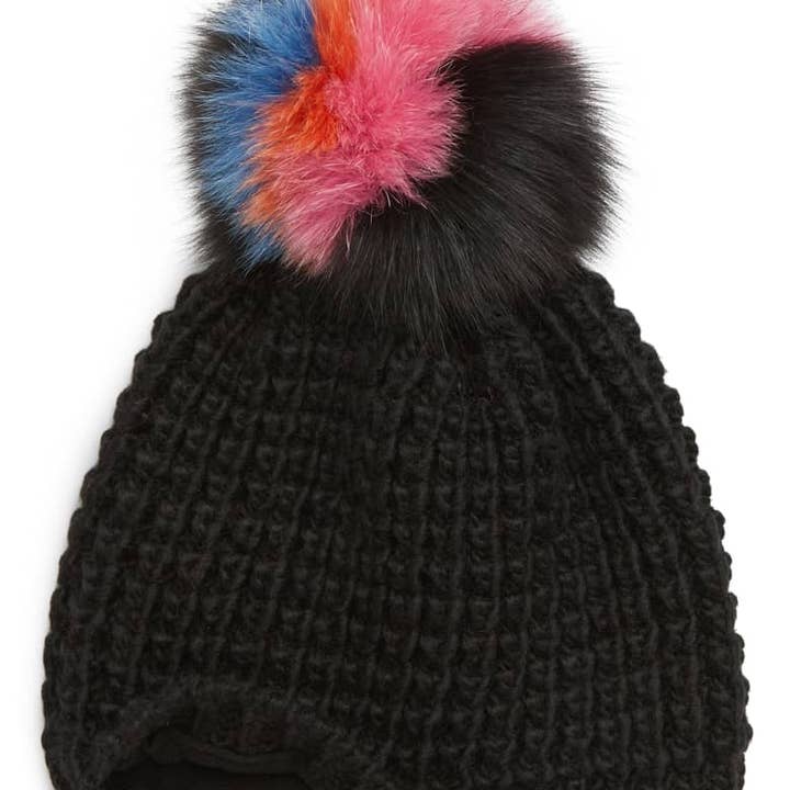 Kyi Kyi - Wholesale Beanie - Women's - Classic Fur - Multi Color Pom11