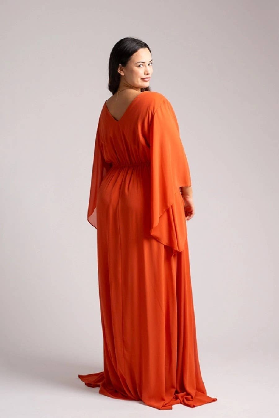 Eva & Lola - Epsilonn - Wholesale Gown - Women's - HM2290QS - Long fluid dress plus sizes14