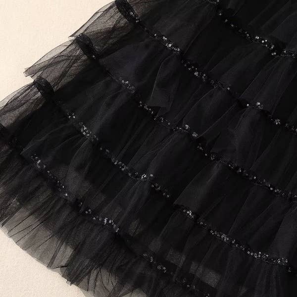 Farbe als Bilder SY314 Elegante Tweed-Jacke mit Maxi-Rock aus Netzstoff und Pailletten für den Großhandel auf Faire13