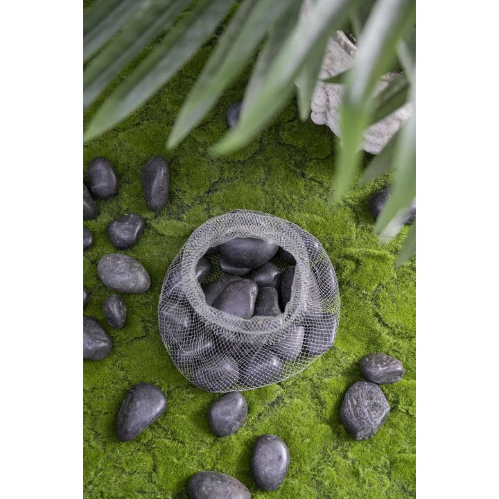 A&B Home Group Inc. - Wholesale Outdoor ornament/decor - 1.2-2inch Black Pebble Polished, 5lbs - Black