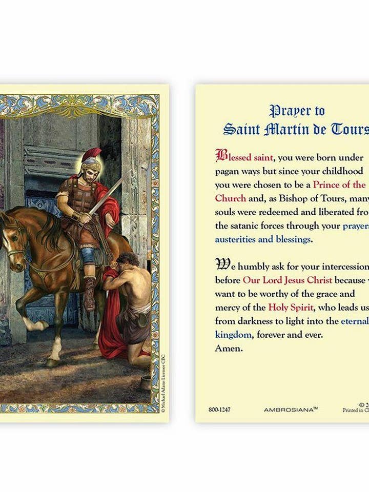 PRAYER TO SAINT MARTIN DE TOURS for wholesale by SAN JUDITAS RELIGIOUS ARTICLES
