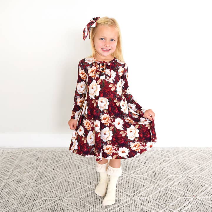 Gigi and Max - Wholesale Dress - Kids - Maya TUTU DRESS Bamboo Floral Kids Clothes Outfit8