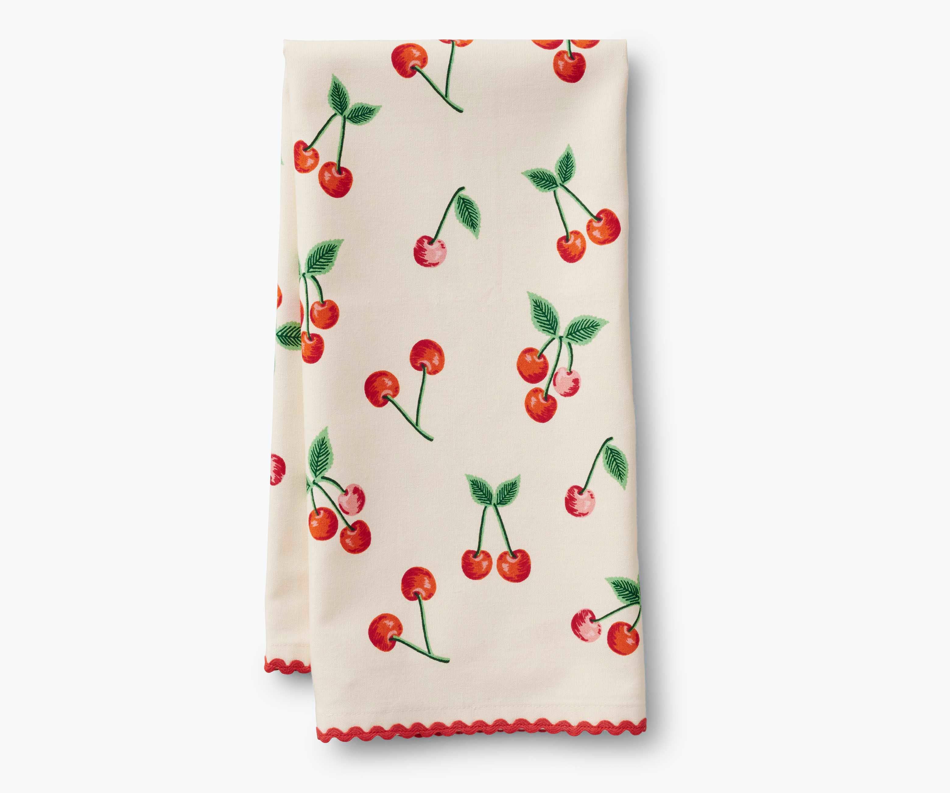 Rifle Paper Co. - Wholesale Tea Towel - Cherries Tea Towel1