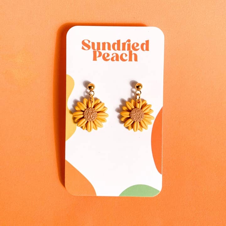 Sundried Peach - Vendita all'ingrosso Orecchini pendenti - Pendenti girasole1