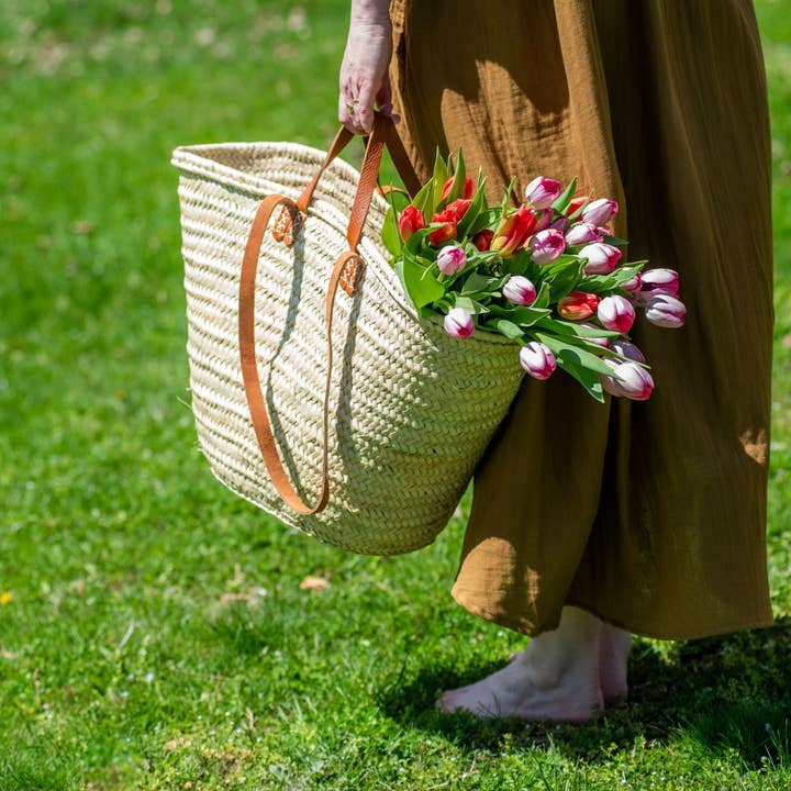 Kaaterskill Market - Wholesale Beach Bag - Parisian Farmer's Market Tote Basket10