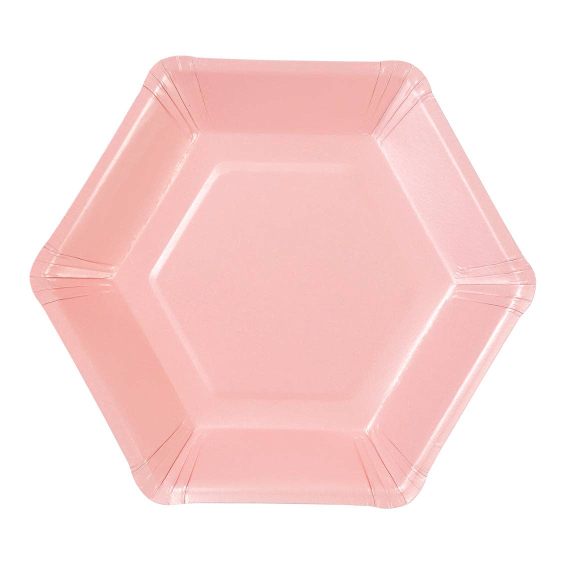 Talking Tables USA - Wholesale Disposable Plate - Pastel Hexagonal Plates - 12 Pack | Party Plates |6