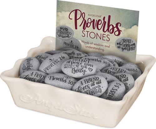 AngelStar - Wholesale Keepsake Coin/Token - Proverbs Stone 72pc Assortment0