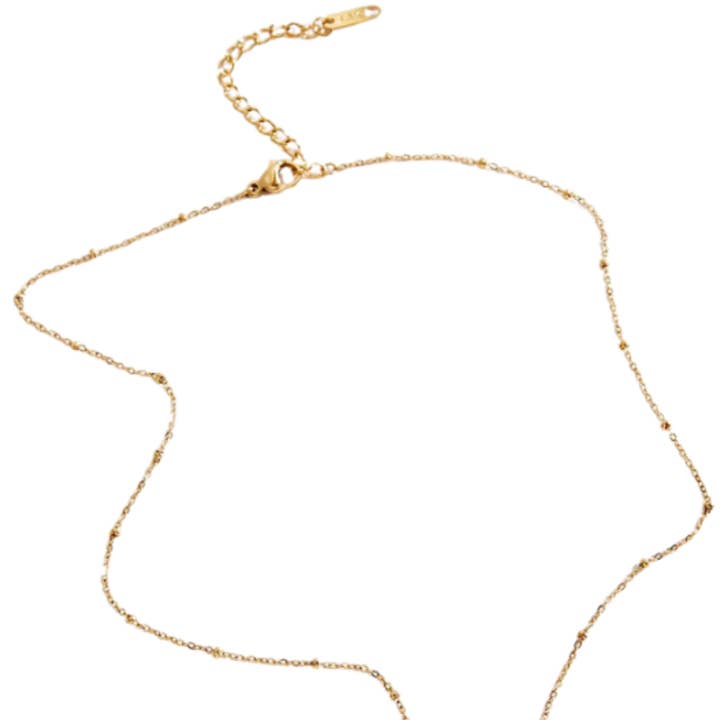 HoopLa - Wholesale Pendant/Charm Necklace - Confetti Coin- Evil Eye- Moon and Stars- Stainless Steel 14K
