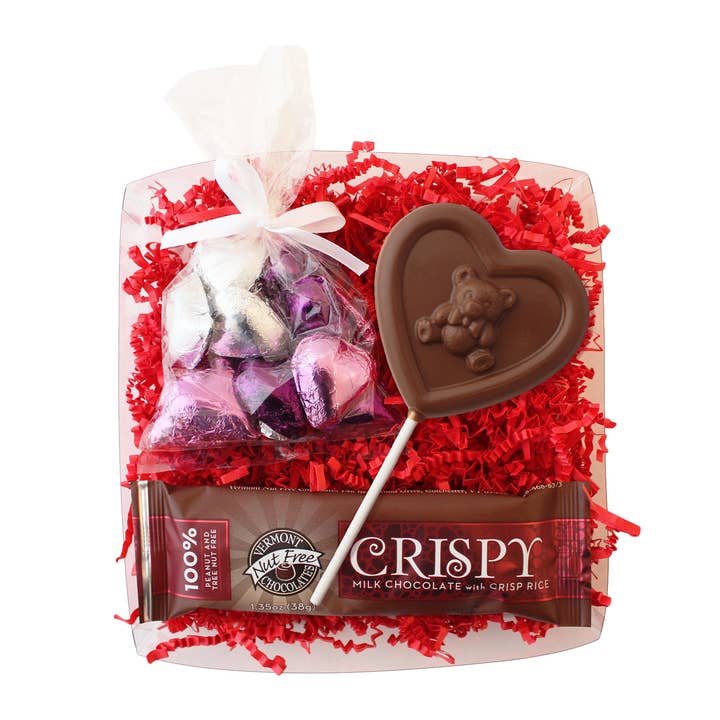 Lil' Sweetheart Chocolate Gift Pack for wholesale by Vermont Nut Free Chocolates
