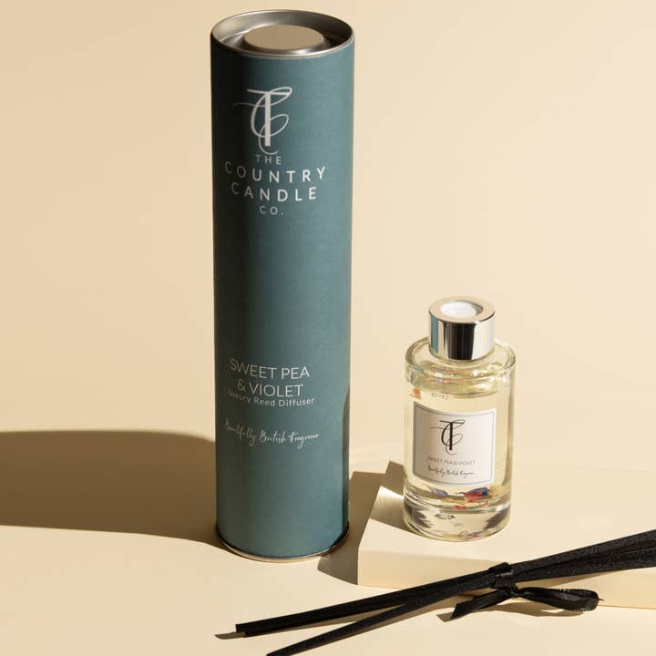 The Country Candle Co. - Vendita all'ingrosso Diffusori a lamella - Pastelli-Pisello Dolce & Violetta Diffusore a Bastoncini 100ml1