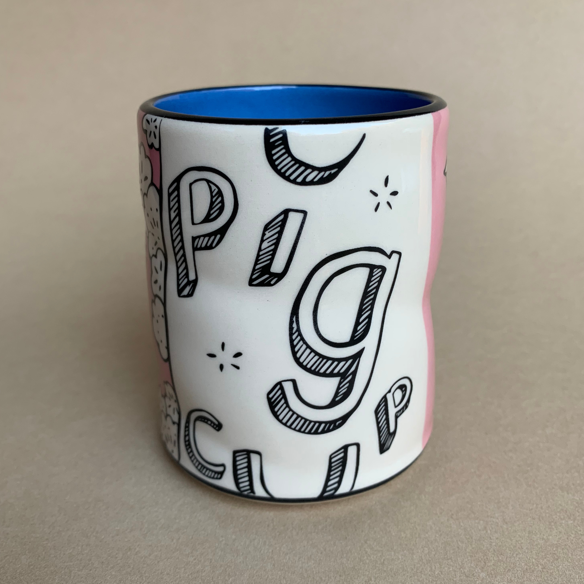 The Bowl Maker - Wholesale Coffee Mug - Lucky Pig Cup - Large Ceramic Mug3