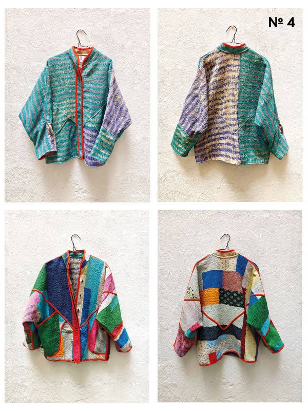 Indigo Collection - Wholesale Jacket - Women's - VINTAGE KANTHA JACKETS3