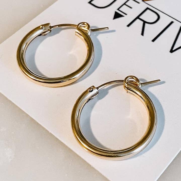 Classic Tube Hoop Øreringe for engroshandel hos Derive Jewelry